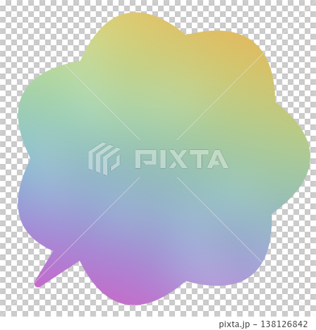 雲狀對話框線條圖 138126842