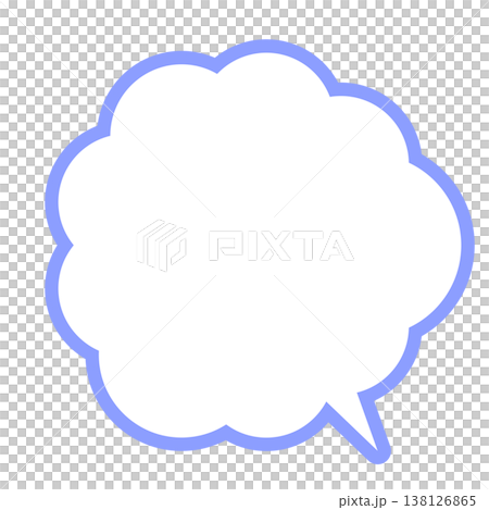 雲狀對話框線條圖 雲狀對話框線條圖 138126865
