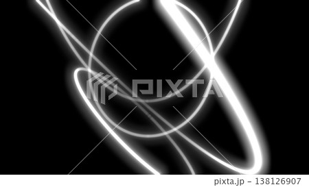交差する光の線が織りなす抽象画 交差する光の線が織りなす抽象画 138126907
