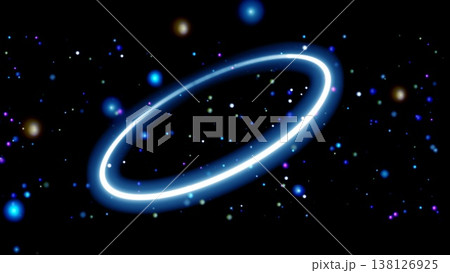 光る輪と宇宙の粒子 光る輪と宇宙の粒子 138126925