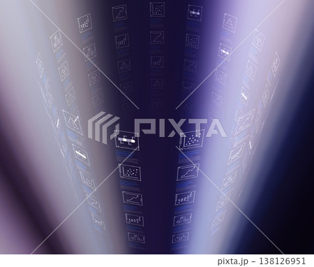 未来的なデータ分析ホログラム 未来的なデータ分析ホログラム 138126951