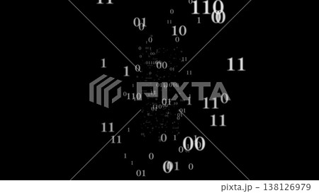 無限に続くバイナリコードのトンネル 138126979