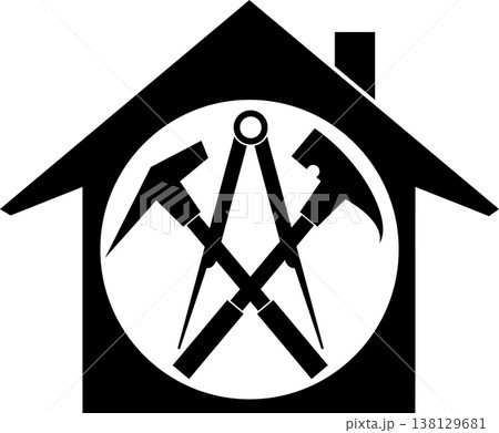 House, roofing tools, tools, roofer, logo, sticker House, roofing tools, tools, roofer, logo, sticker 138129681
