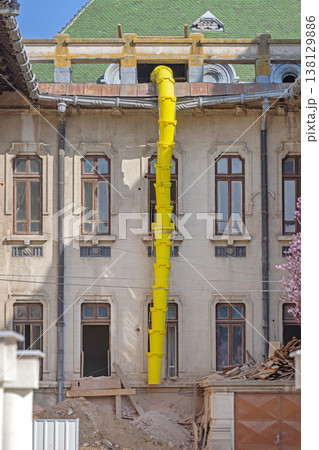 Debris Chute Construction Site Debris Chute Construction Site 138129886