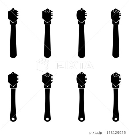 Glass, glass cutter, glazier, glass cutter, craftsman, logo, icon 138129926