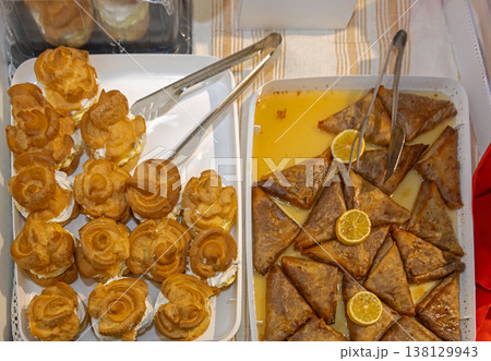 Cream Puff Baklava Tray Cream Puff Baklava Tray 138129943