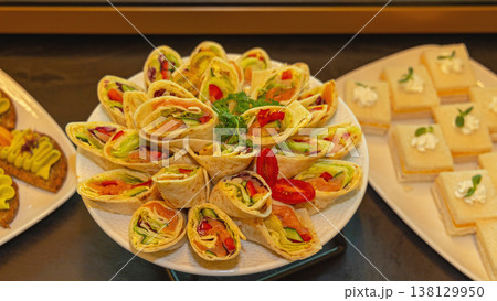 Pinwheel Sandwiches Platter Pinwheel Sandwiches Platter 138129950