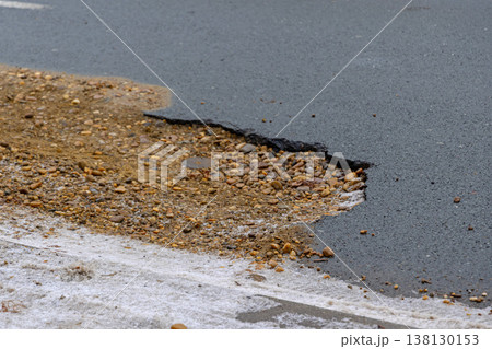 Gravel Pothole Snow Gravel Pothole Snow 138130153