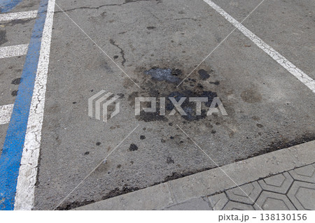 Oil Stains Parking Lot Oil Stains Parking Lot 138130156