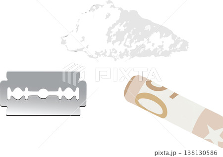 Razor Blade Drug Use Kit 138130586