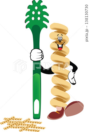 Italian fusillo pasta 138130730