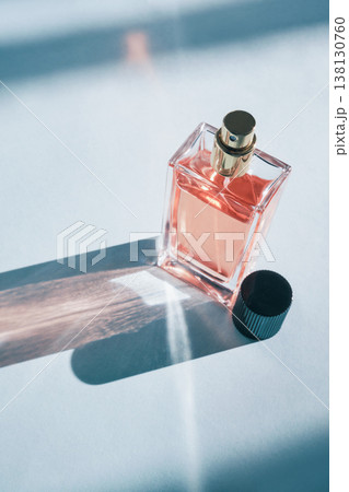 Perfume bottle showcasing luxurious scent and elegant aesthetics Perfume bottle showcasing luxurious scent and elegant aesthetics 138130760
