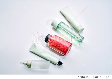 Skincare products for cosmetic innovations and beauty treatments Skincare products for cosmetic innovations and beauty treatments 138130872