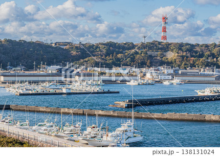 御前崎市の御前崎港の風景(静岡県) 御前崎市の御前崎港の風景(静岡県) 138131024