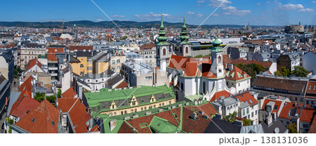 Roofscape of the Viennese district Mariahilf Roofscape of the Viennese district Mariahilf 138131036