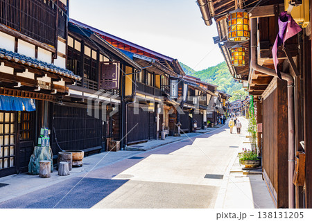 長野県　奈良井宿・古い町並み  138131205