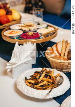 Vibrant Meal Presentation. An Inviting Spread Of Various Breakfast Delights And Accessories 138131280