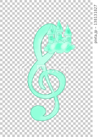 帶有城堡的音符 138131827