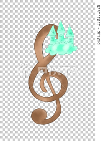 帶有城堡的音符 138131828