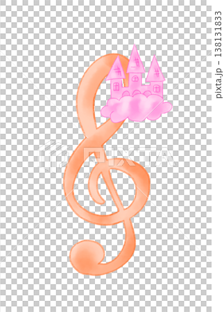 帶有城堡的音符 138131833