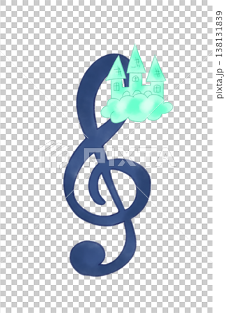 帶有城堡的音符 138131839