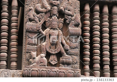 南アジアのネパール世界文化遺産カトマンドゥ盆地、ダルバール広場 138133363