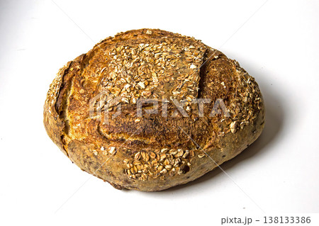 Healthy baked dark bread Healthy baked dark bread 138133386