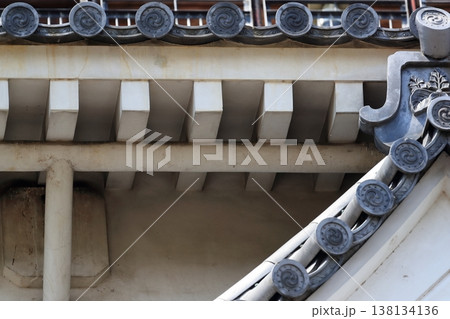 広島城　天守閣　屋根瓦 138134136