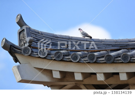 広島城　天守閣　屋根瓦 138134139