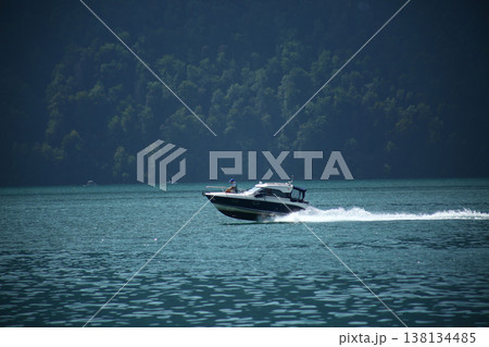 Swiss Alps Landscape with Mountains and Lake Swiss Alps Landscape with Mountains and Lake 138134485