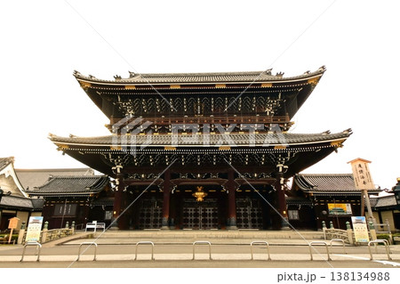 京都府 東本願寺・御影堂門(重要文化財) 京都市 下京区 常葉町 2022年2月 京都府 東本願寺・御影堂門(重要文化財) 京都市 下京区 常葉町 2022年2月 138134988