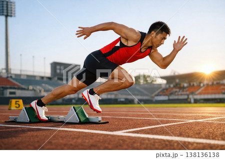 陸上競技 スタートダッシュ 陸上競技 スタートダッシュ 138136138