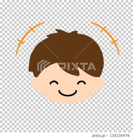 Smiling boy's face icon | Cute child illustration - Simple and happy expression, positive emotion material Smiling boy's face icon | Cute child illustration - Simple and happy expression, positive emotion material 138136476