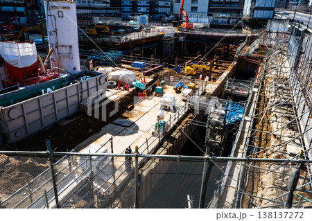大規模建設現場の風景 再開発中の池袋 2026.02 b-2 高彩度コントラスト 大規模建設現場の風景 再開発中の池袋 2026.02 b-2 高彩度コントラスト 138137272