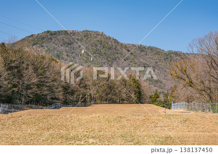 滋賀県湖西地方の棚田風景　滋賀県大津市北小松 138137450