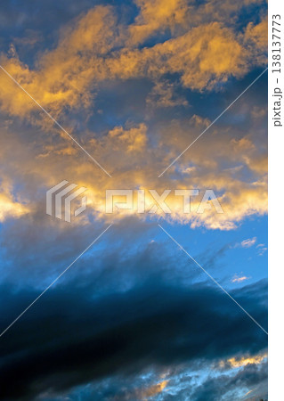 Dramatic sky clouds background 138137773