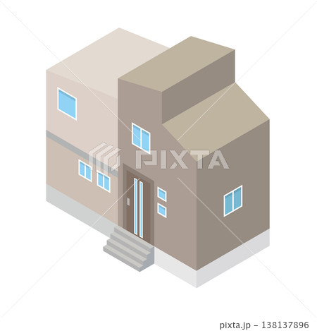 一軒家の住宅イラスト 一軒家の住宅イラスト 138137896