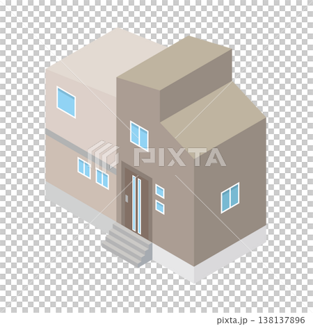 一軒家の住宅イラスト 一軒家の住宅イラスト 138137896