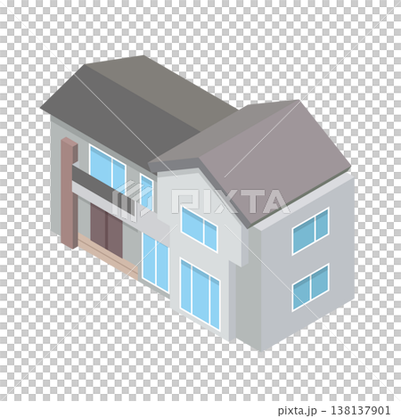 獨立式住宅的插圖 獨立式住宅的插圖 138137901