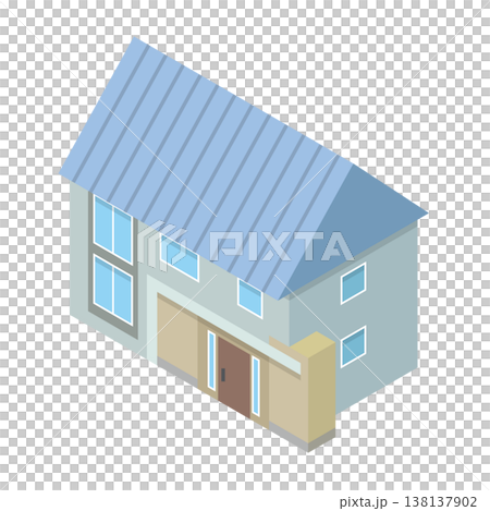 獨立式住宅的插圖 獨立式住宅的插圖 138137902
