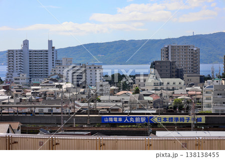 山陽電車 人丸前駅 日本標準時子午線 山陽電車 人丸前駅 日本標準時子午線 138138455