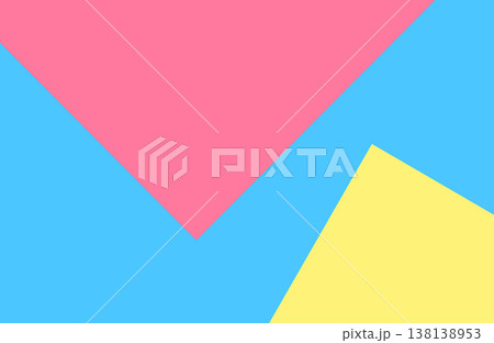 パステルカラーの幾何学模様の背景 138138953