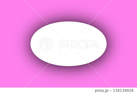 ピンク背景の立体的な円形フレーム ピンク背景の立体的な円形フレーム 138139026