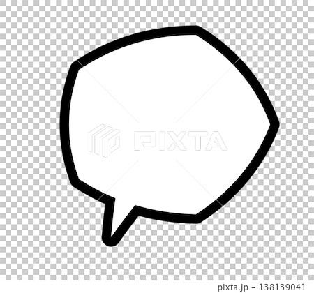 Handwritten-style irregular speech bubbles Handwritten-style irregular speech bubbles 138139041