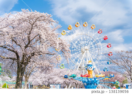 「青森県」八戸公園・子供の国 春の風景　八戸市 138139056