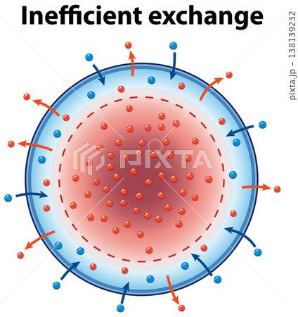Scientific Diagram of Inefficient Particle Exchange in a Circular Cell Model 138139232