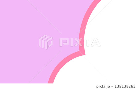 パステルピンクと白の背景 138139263
