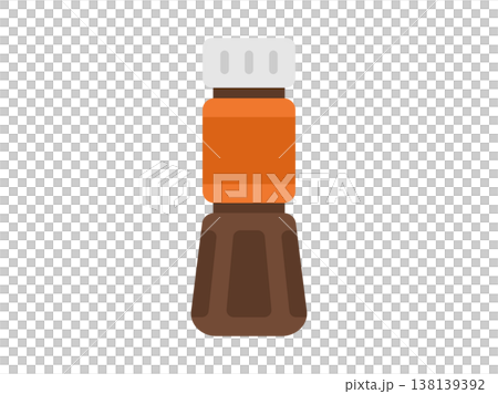 中濃ソースのボトルのアイコンのイラスト 中濃ソースのボトルのアイコンのイラスト 138139392