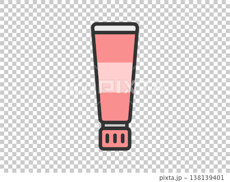 にんにくチューブのアイコン(線画カラー)のイラスト にんにくチューブのアイコン(線画カラー)のイラスト 138139401