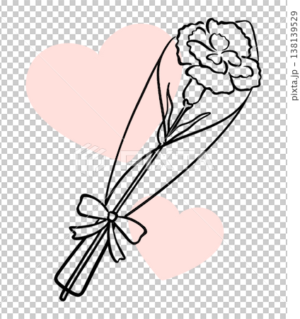 Carnation heart background 2 138139529